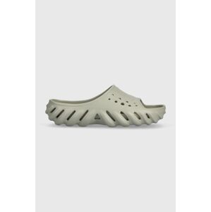 Pantofle Crocs Echo Slide šedá barva, 208170