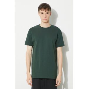 Bavlněné tričko Samsoe Samsoe KRONOS zelená barva, M00012003