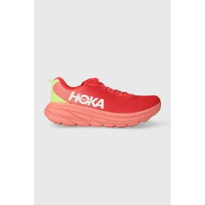 Běžecké boty Hoka One One RINCON 3 červená barva, na plochém podpatku