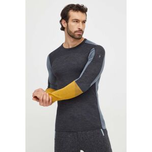 Funkční triko s dlouhým rukávem Smartwool Intraknit Thermal Merino šedá barva