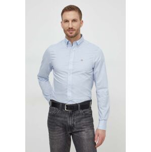 Bavlněná košile Gant slim, s límečkem button-down