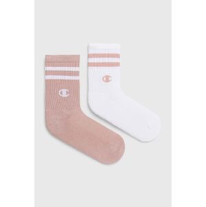Ponožky Champion 2-pack dámské, růžová barva