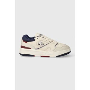 Kožené sneakers boty Lacoste Lineshot Mesh Collar bílá barva, 46SFA0075