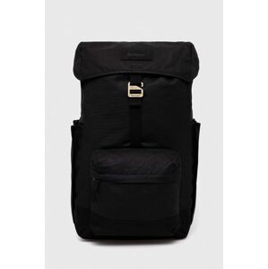 Batoh Barbour Essential Wax Backpack černá barva, velký, hladký, UBA0570