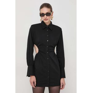 Šaty La Mania černá barva, mini