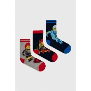 Dětské ponožky Lego 3-pack tmavomodrá barva