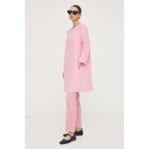 Šaty Liviana Conti růžová barva, mini