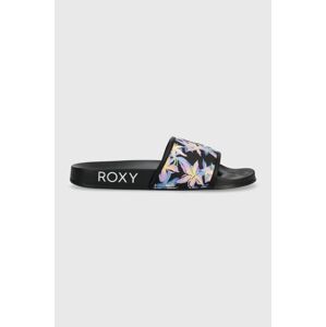 Pantofle Roxy Slippy dámské, černá barva, ARJL100909