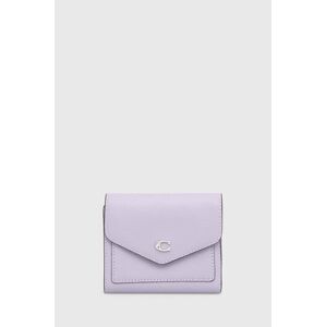 Peněženka Coach Wyn Small Wallet fialová barva