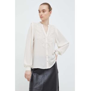 Košile Bruuns Bazaar dámská, béžová barva, regular