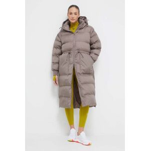 Bunda adidas by Stella McCartney dámská, béžová barva, zimní, IT5737