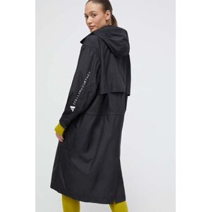 Bunda adidas by Stella McCartney dámská, černá barva, přechodná, oversize, IT8274