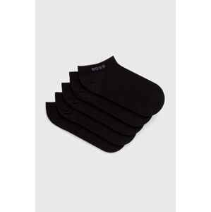 Ponožky BOSS 5-pack dámské, černá barva