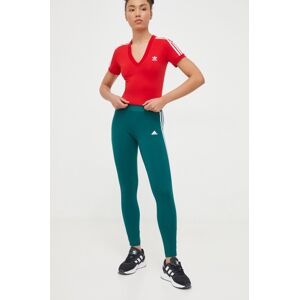 Legíny adidas dámské, zelená barva, s aplikací, IM2844