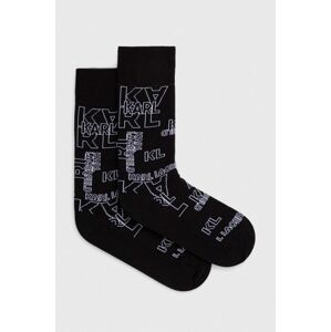 Ponožky Karl Lagerfeld pánské, černá barva, 541102.805513