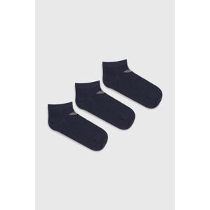 Ponožky Emporio Armani Underwear 3-pack pánské, tmavomodrá barva