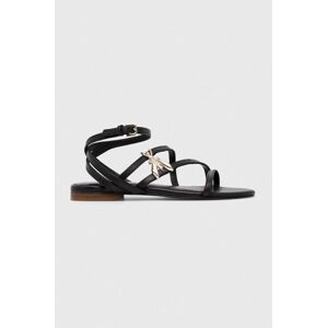 Kožené sandály Patrizia Pepe dámské, černá barva, 8X0012 L048 K103