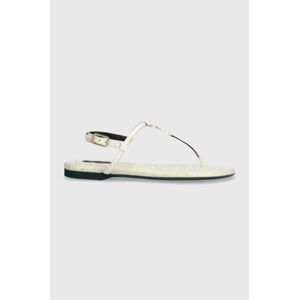 Kožené sandály Patrizia Pepe dámské, bílá barva, 8X0020 L048 W338