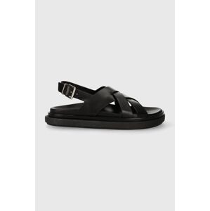 Kožené sandály Alohas Trunca dámské, černá barva, S00690.25