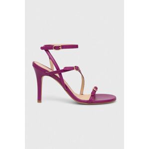 Kožené sandály Alohas Alyssa fialová barva, S100136.03
