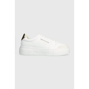Sneakers boty Armani Exchange bílá barva, XDX157 XV838 K702