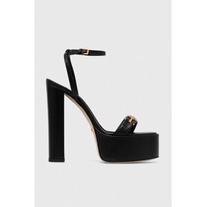 Kožené sandály Elisabetta Franchi černá barva, SA17L41E2