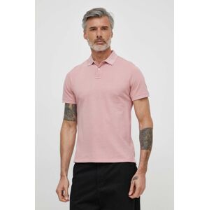 Bavlněné polo tričko Pepe Jeans růžová barva