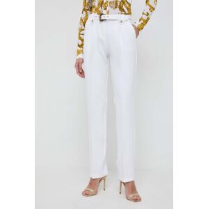 Kalhoty Versace Jeans Couture dámské, béžová barva, fason cargo, high waist, 76HAA111 N0103