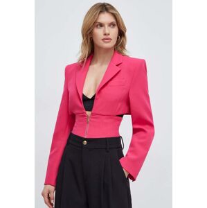 Sako Versace Jeans Couture růžová barva, 76HAQ701 N0103