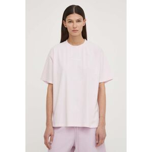 Bavlněné tričko Samsoe Samsoe EIRA růžová barva, F23200050