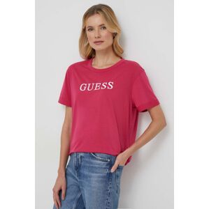 Tričko Guess DEANA růžová barva, V4RI13 KB9I0