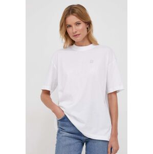 Bavlněné tričko Calvin Klein Jeans bílá barva, J20J222568
