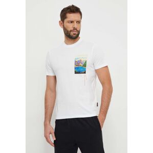 Bavlněné tričko Napapijri S-Canada bílá barva, NP0A4HQM0021