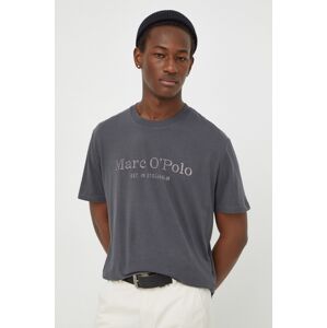 Bavlněné tričko Marc O'Polo 2-pack šedá barva, s potiskem