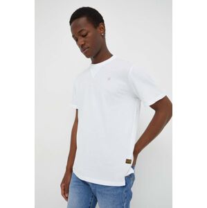 Bavlněné tričko G-Star Raw bílá barva