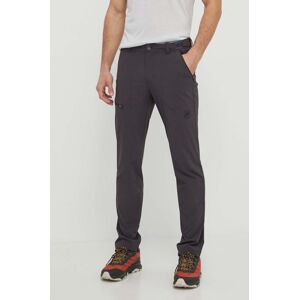 Outdoorové kalhoty Mammut Runbold šedá barva
