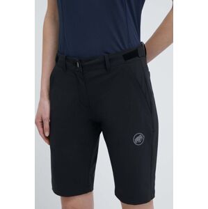 Outdoorové šortky Mammut Runbold černá barva, medium waist