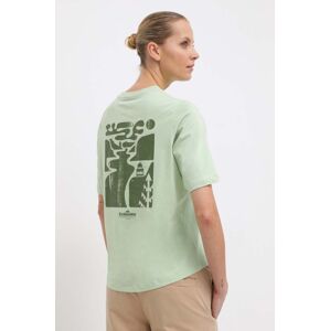 Bavlněné tričko Columbia North Cascades zelená barva, 2036593
