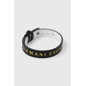 Oboustranný kožený náramek Armani Exchange