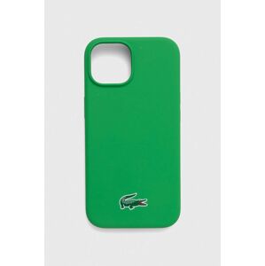 Obal na telefon Lacoste iPhone 15 6,1 zelená barva