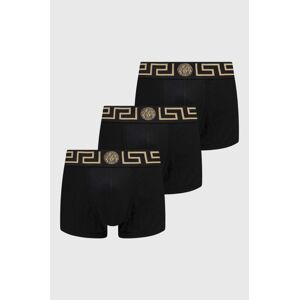 Boxerky Versace 3-pack pánské, černá barva, AU10326 A232741