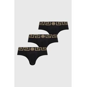 Spodní prádlo Versace 3-pack pánské, černá barva, AU10327 A232741