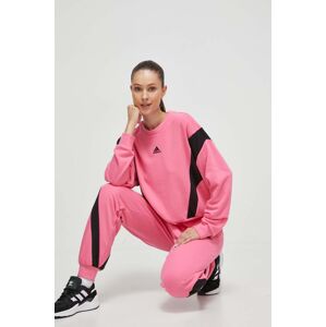 Tepláková souprava adidas růžová barva