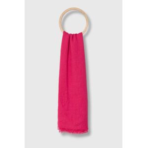 Šátek Answear Lab růžová barva, hladký