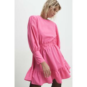 Šaty Answear Lab růžová barva, mini