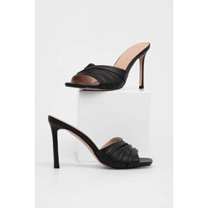 Pantofle Answear Lab dámské, černá barva, na podpatku