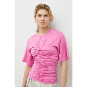 Tričko Gestuz růžová barva