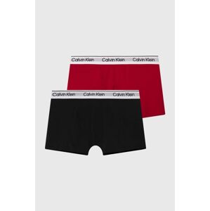 Dětské boxerky Calvin Klein Underwear 2-pack červená barva