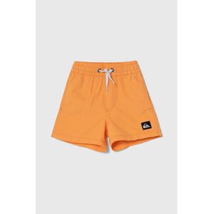 Dětské plavkové šortky Quiksilver SOLID BOY 12 oranžová barva