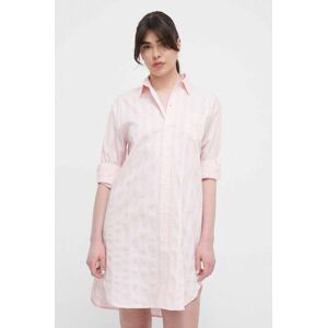 Bavlněná noční košile Lauren Ralph Lauren růžová barva, ILN32305